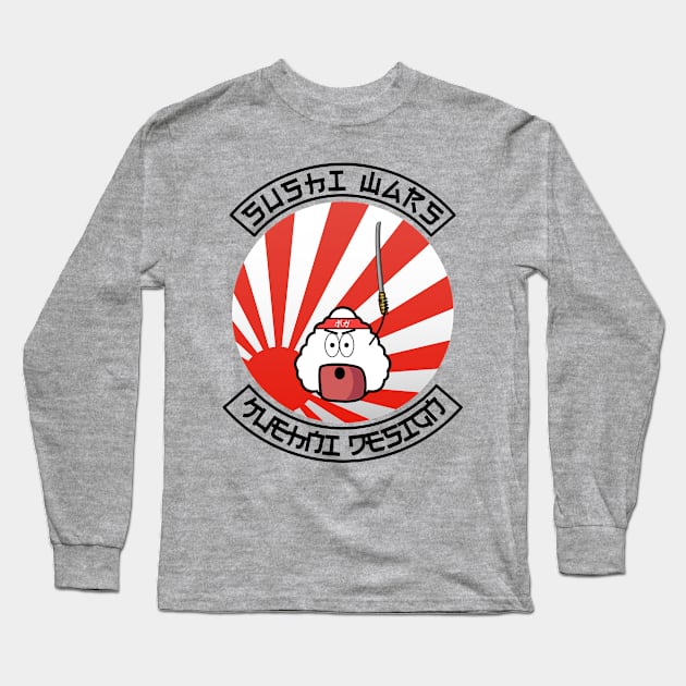 Sushi Wars Lover Lovers Rice Japan Art Style Gift Funny Otaku Long Sleeve T-Shirt by Kuehni